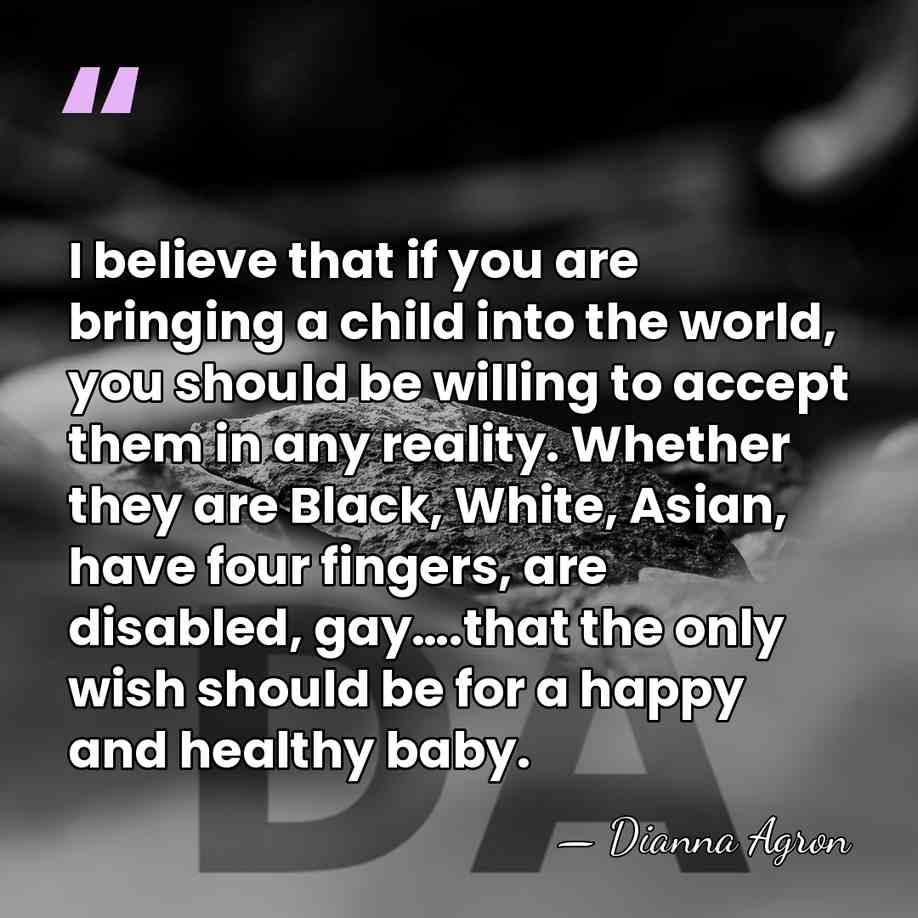 I believe that if you are bringing a child into the world,&hellip; - Dianna Agron