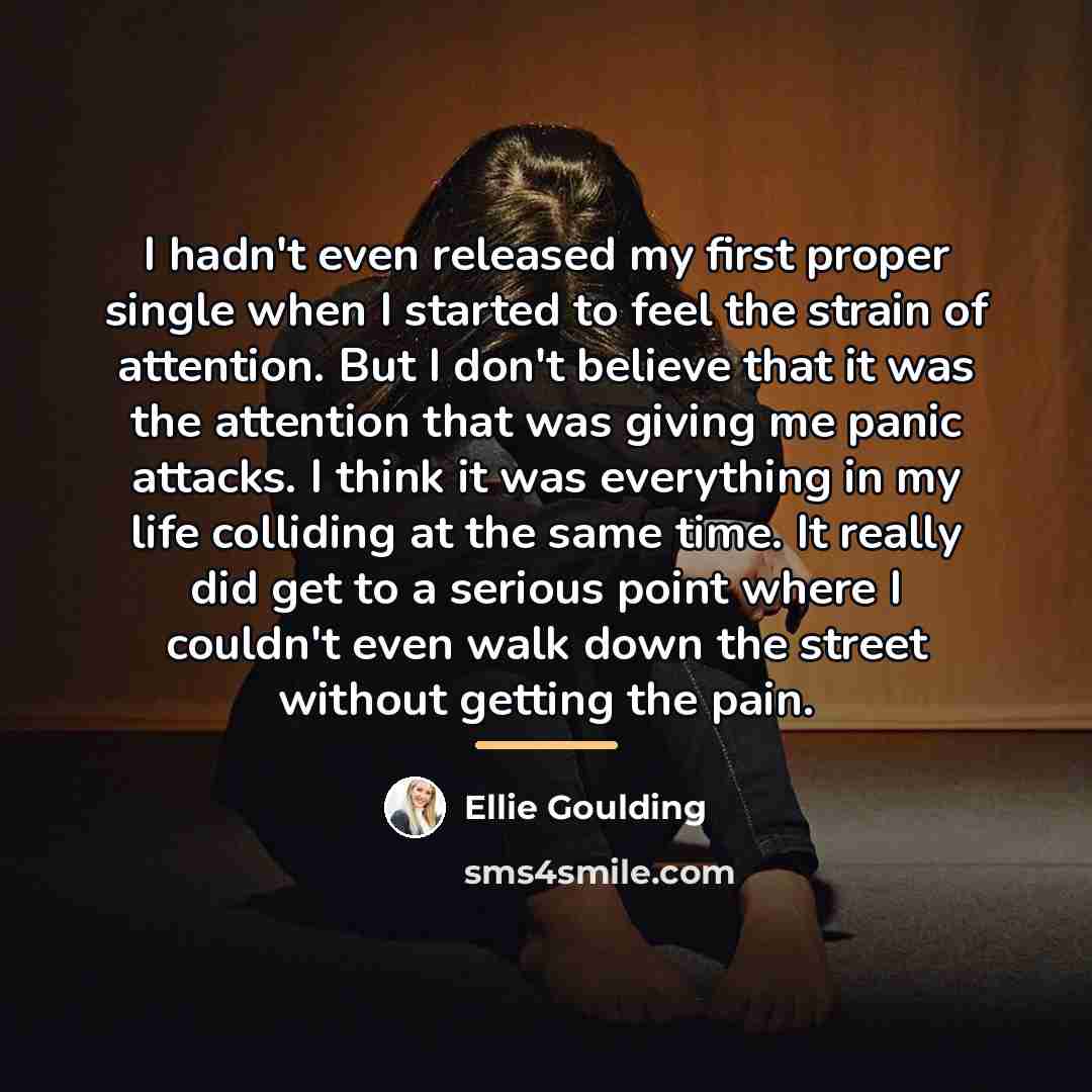 “I hadn't even released my first proper single when I…” quote by Ellie Goulding