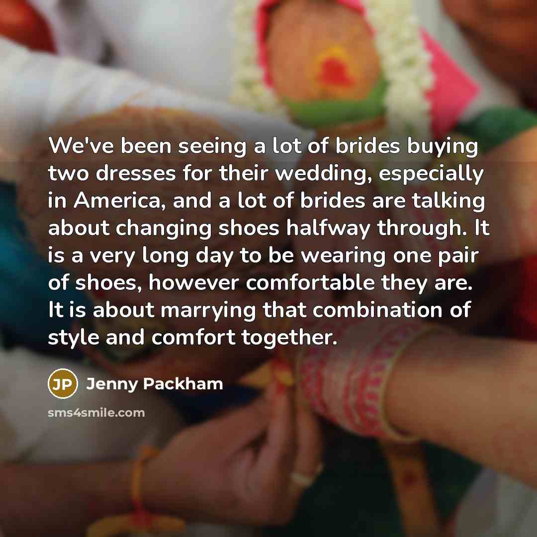 “We've been seeing a lot of brides buying two dresses…” quote by Jenny Packham