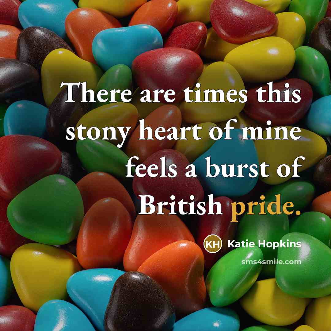 “There are times this stony heart of mine feels a…” quote by Katie Hopkins