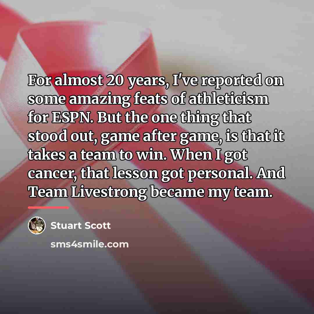 “For almost 20 years, I've reported on some amazing feats…” quote by Stuart Scott