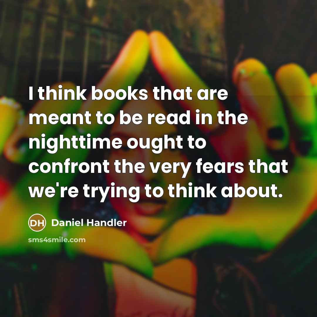 “I think books that are meant to be read in…” quote by Daniel Handler