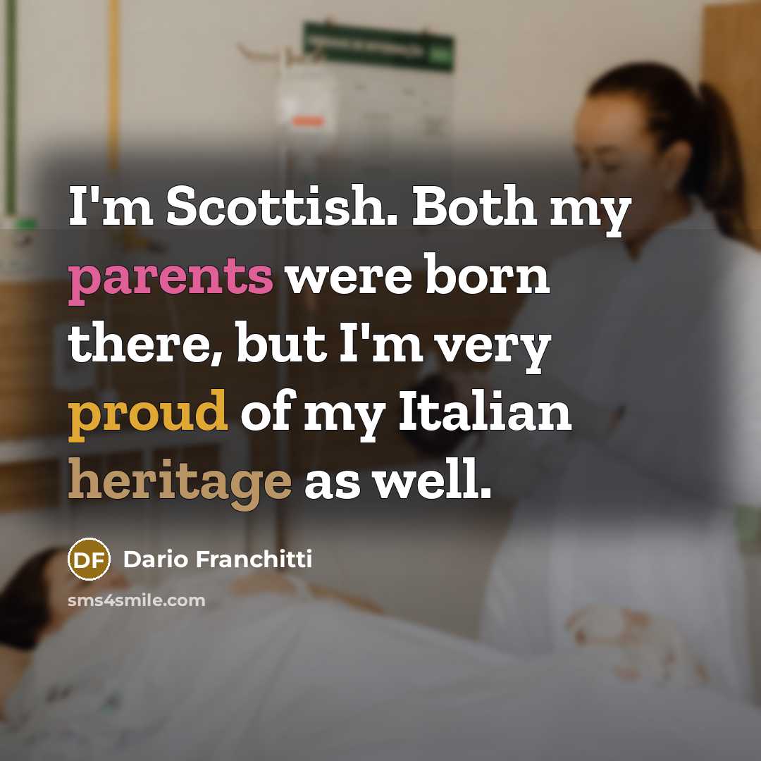 “I'm Scottish. Both my parents were born there, but I'm…” quote by Dario Franchitti