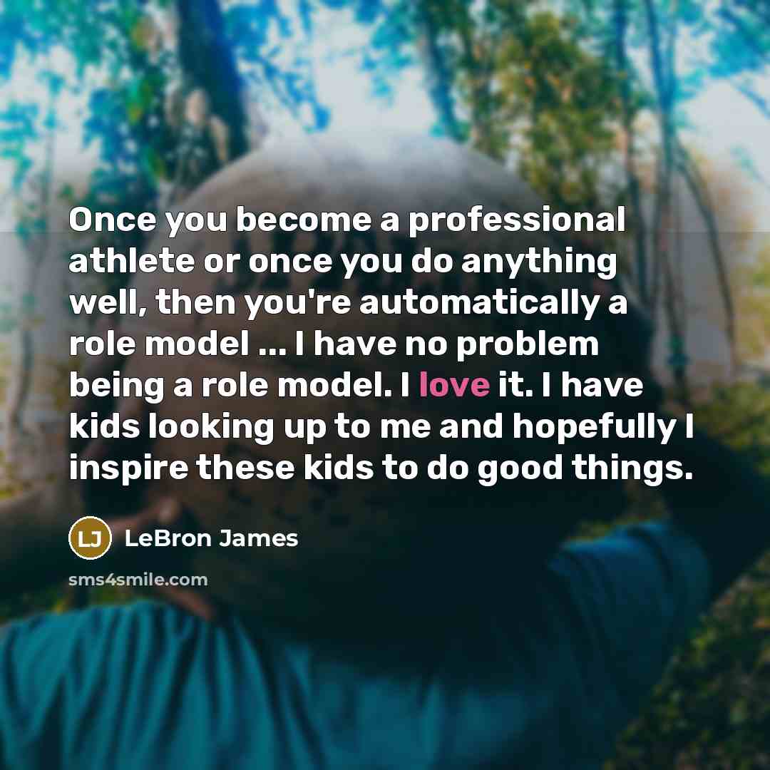 “Once you become a professional athlete or once you do…” quote by LeBron James