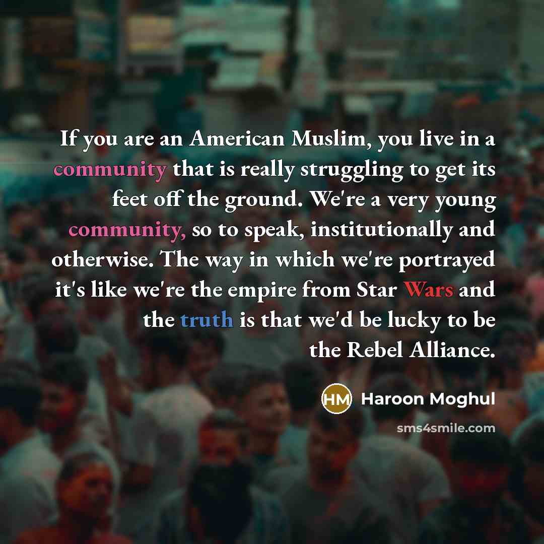“If you are an American Muslim, you live in a…” quote by Haroon Moghul