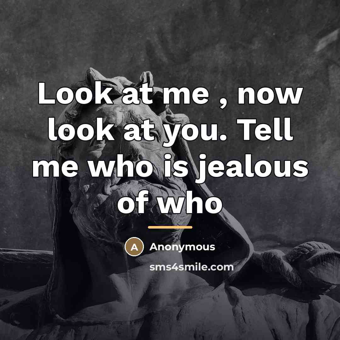“Look at me , now look at you. Tell me…” quote by Anonymous