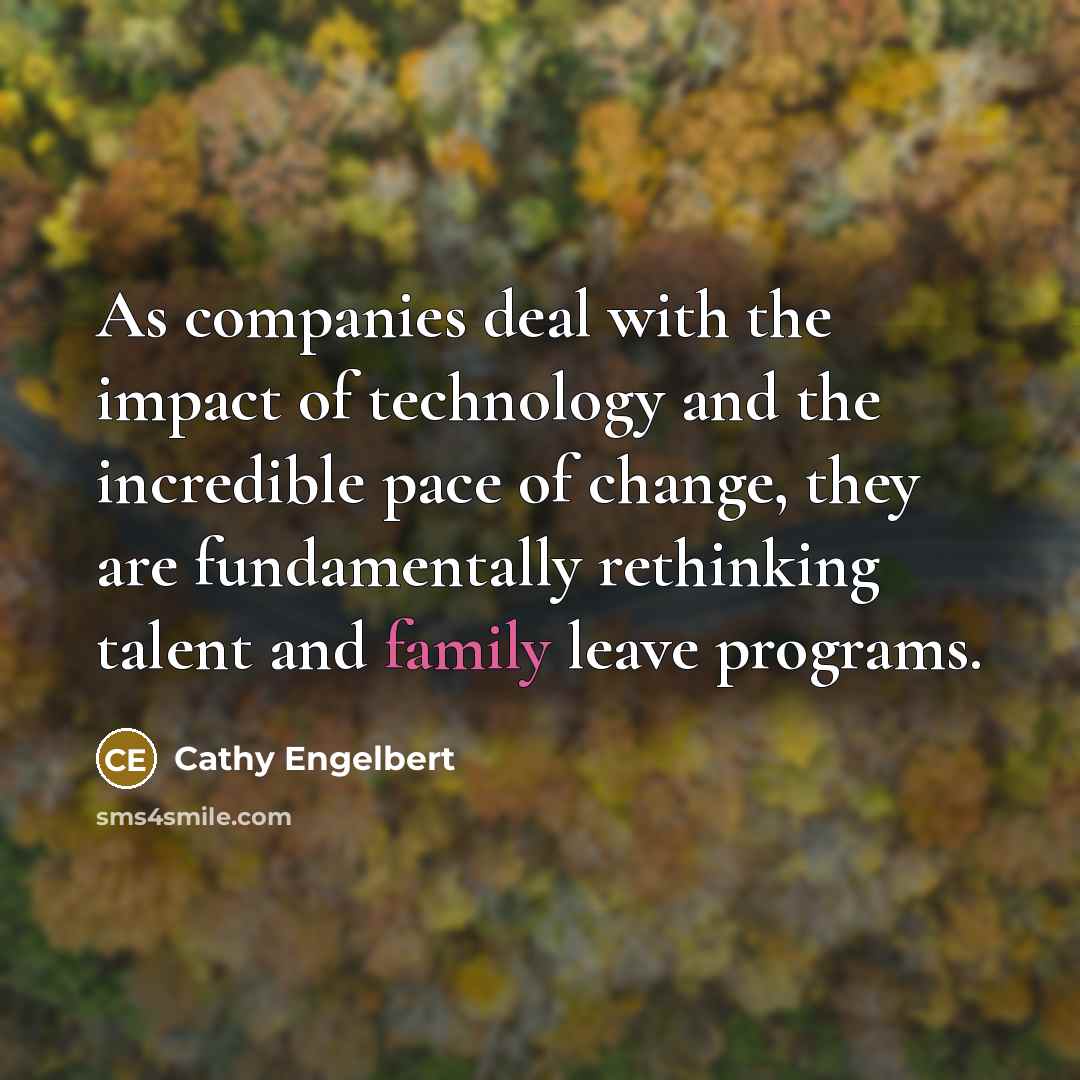 “As companies deal with the impact of technology and the…” quote by Cathy Engelbert
