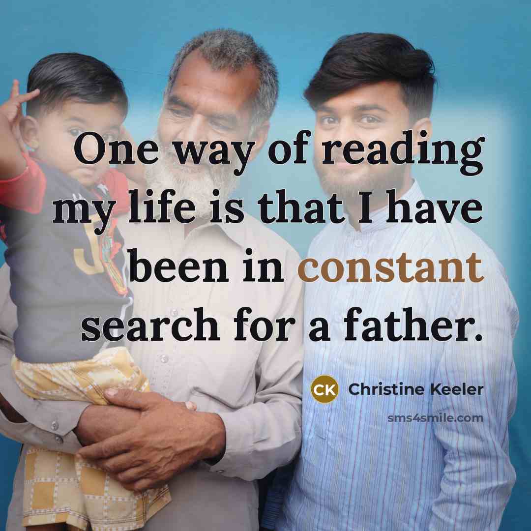 “One way of reading my life is that I have…” quote by Christine Keeler