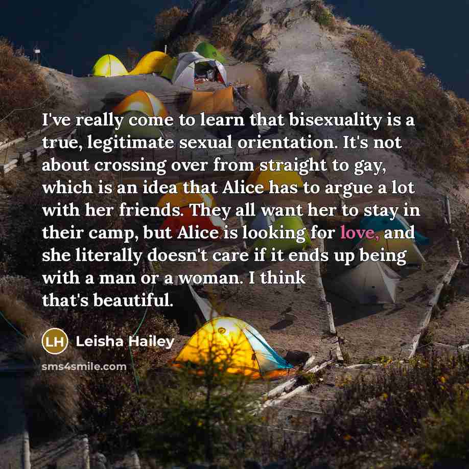 “I've really come to learn that bisexuality is a true,…” quote by Leisha Hailey