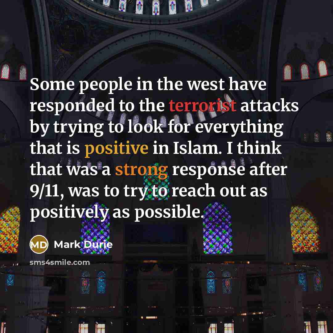 “Some people in the west have responded to the terrorist…” quote by Mark Durie