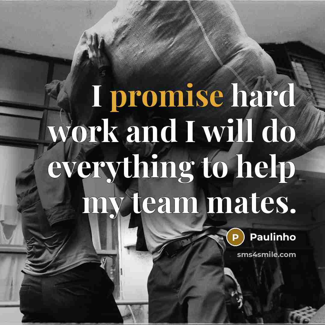 “I promise hard work and I will do everything to…” quote by Paulinho