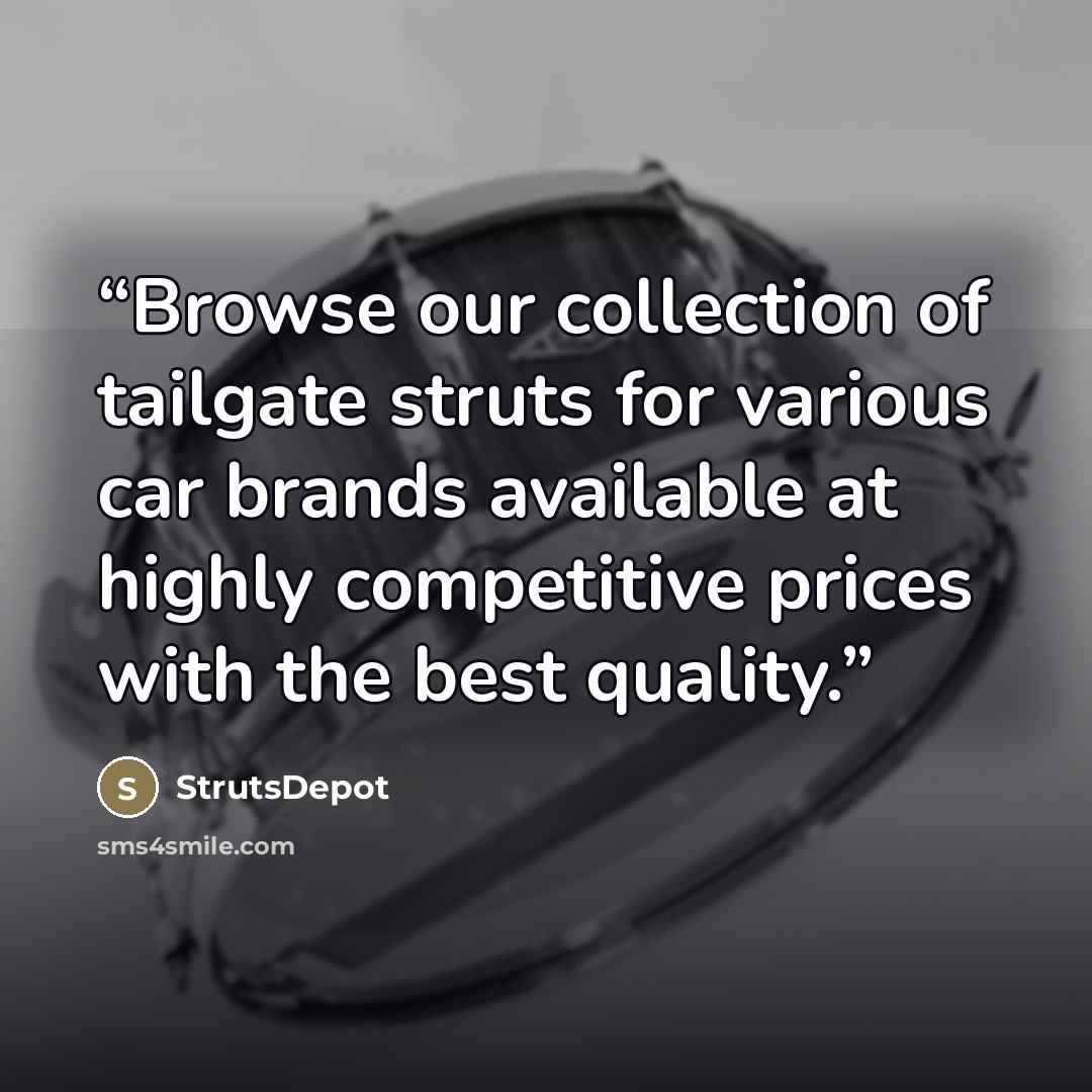 “Browse our collection of tailgate struts for various car brands available at highly competitive prices with the best quality.” quote by StrutsDepot