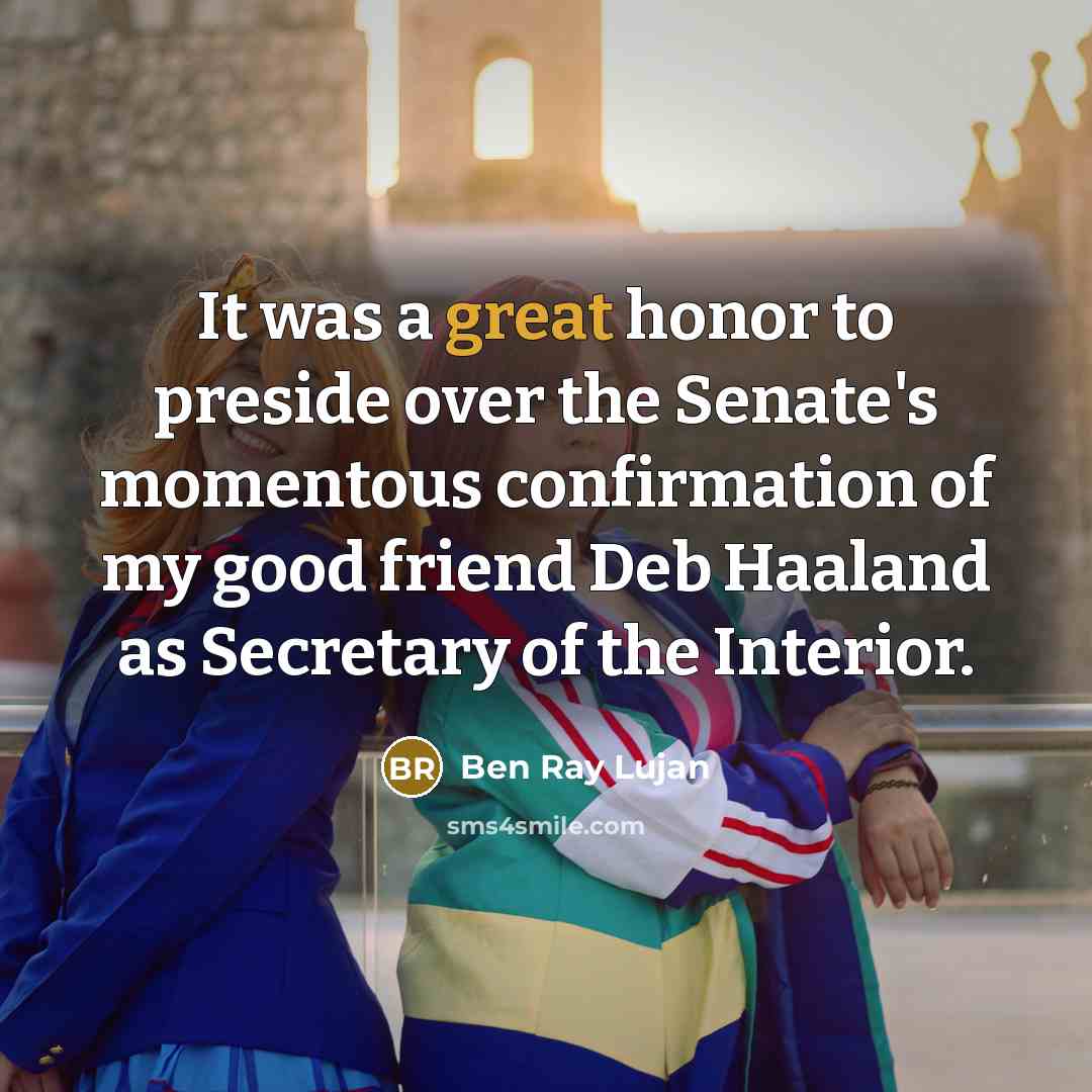 “It was a great honor to preside over the Senate's…” quote by Ben Ray Lujan