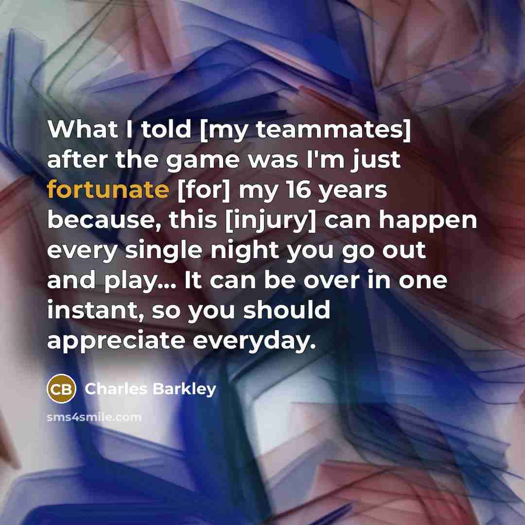 “What I told [my teammates] after the game was I'm…” quote by Charles Barkley