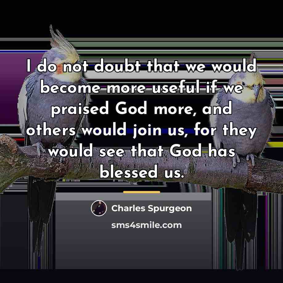 “I do not doubt that we would become more useful…” quote by Charles Spurgeon