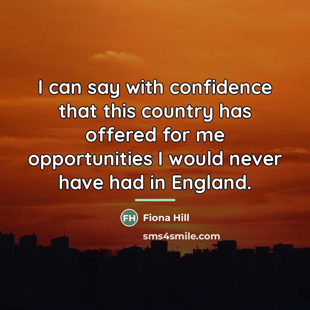 “I can say with confidence that this country has offered…” quote by Fiona Hill