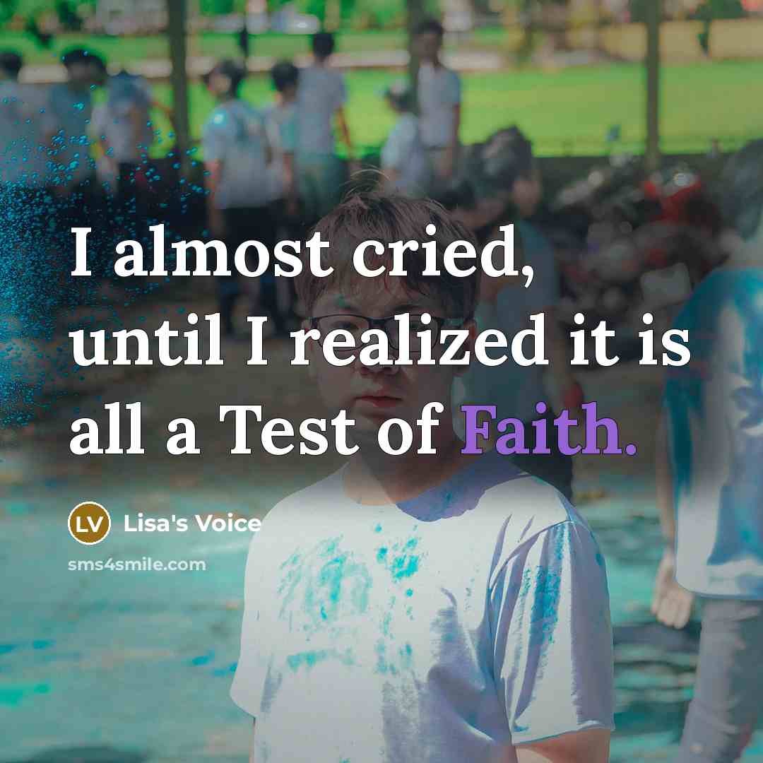 “I almost cried, until I realized it is all a…” quote by Lisa's Voice