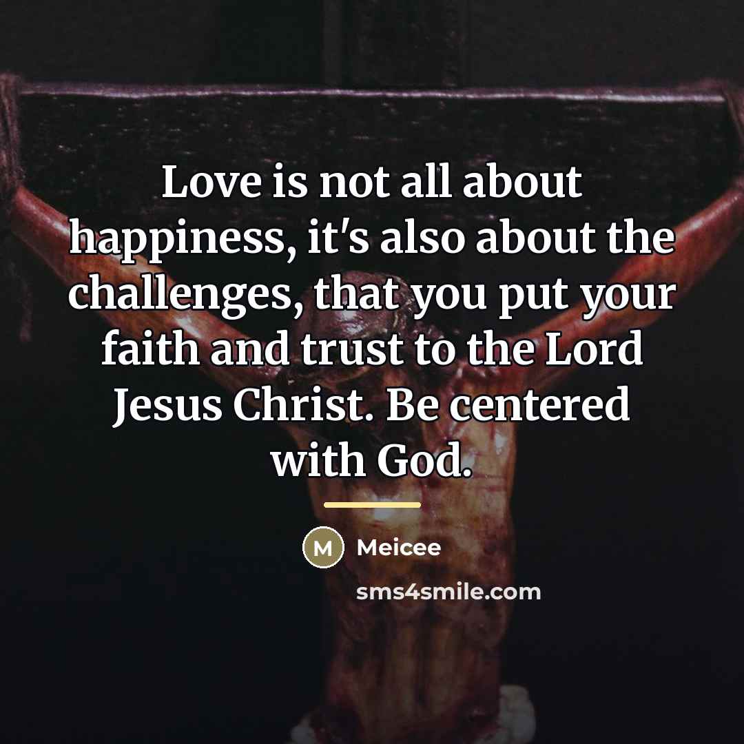 “Love is not all about happiness, it's also about the…” quote by Meicee