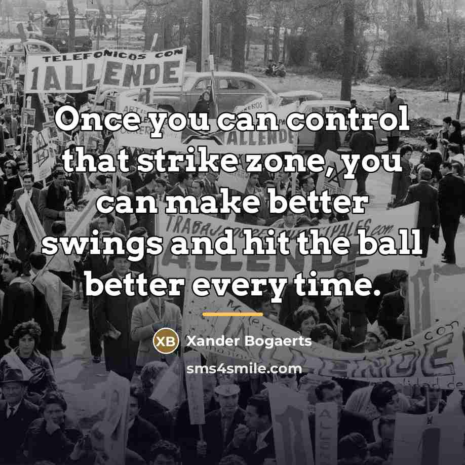 “Once you can control that strike zone, you can make…” quote by Xander Bogaerts