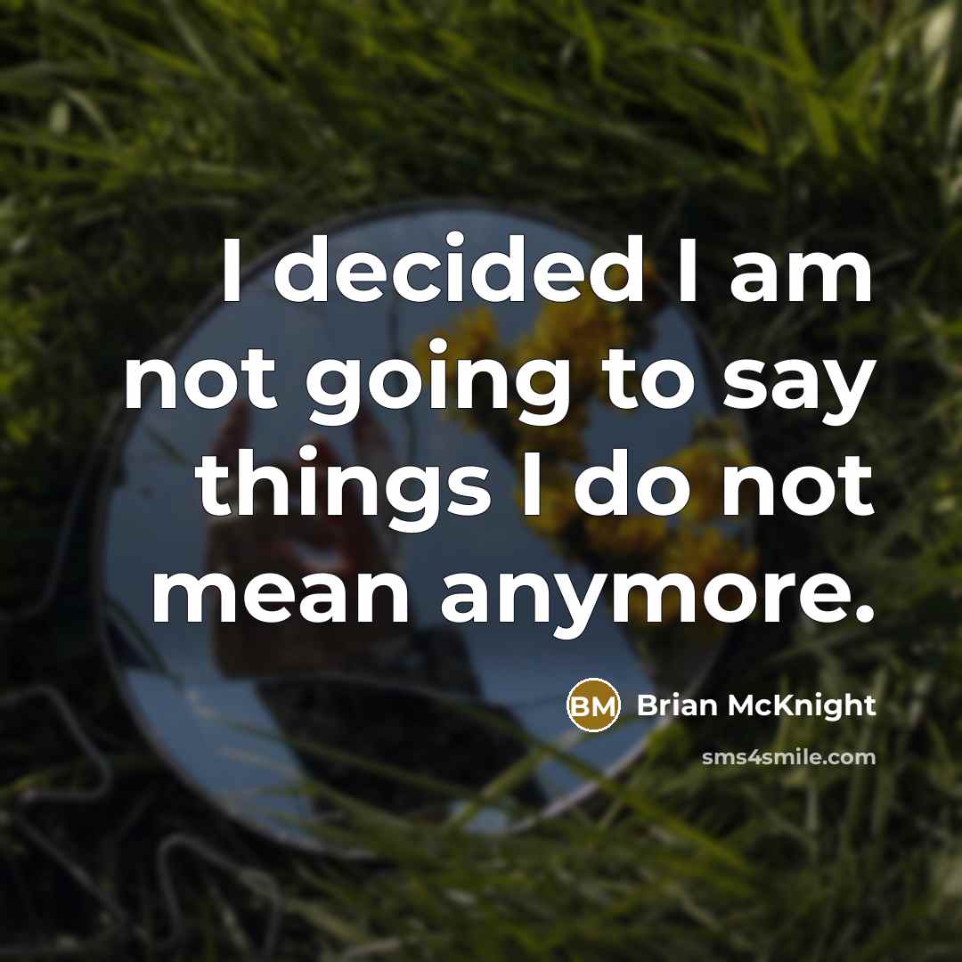 “I decided I am not going to say things I…” quote by Brian McKnight