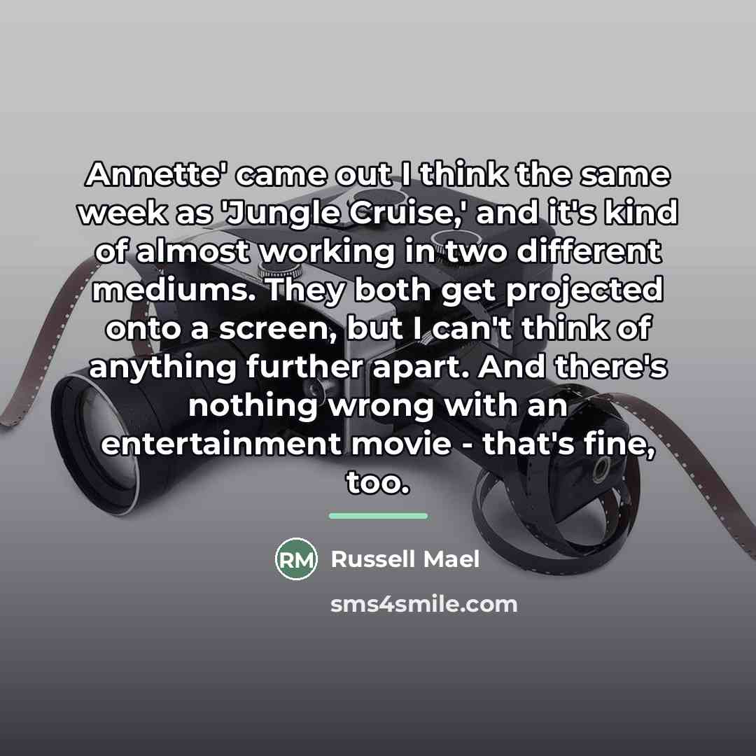 “Annette' came out I think the same week as 'Jungle…” quote by Russell Mael