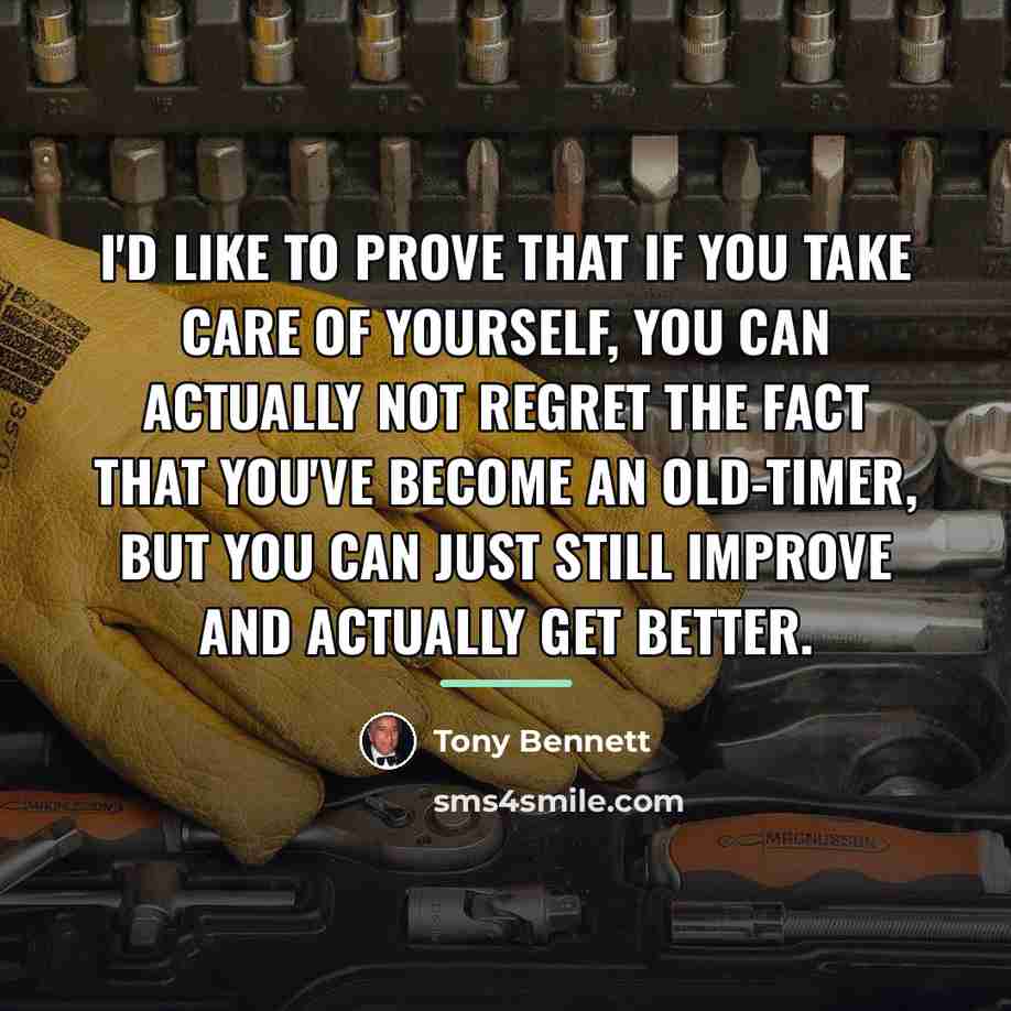 “I'd like to prove that if you take care of…” quote by Tony Bennett