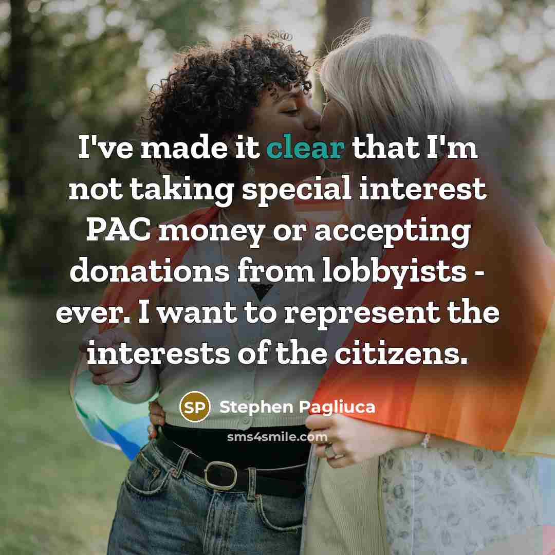 “I've made it clear that I'm not taking special interest…” quote by Stephen Pagliuca