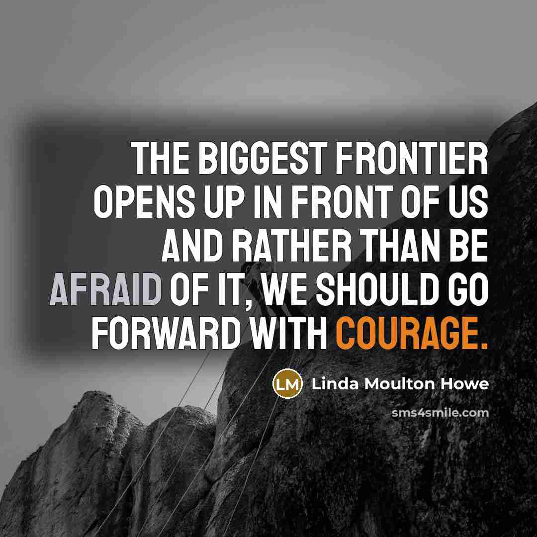 “The biggest frontier opens up in front of us and…” quote by Linda Moulton Howe