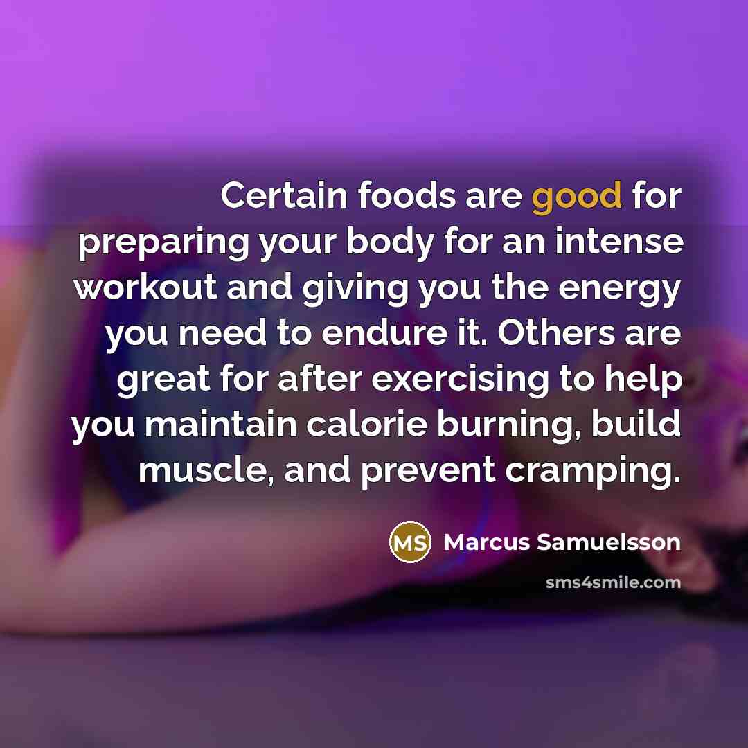 “Certain foods are good for preparing your body for an…” quote by Marcus Samuelsson