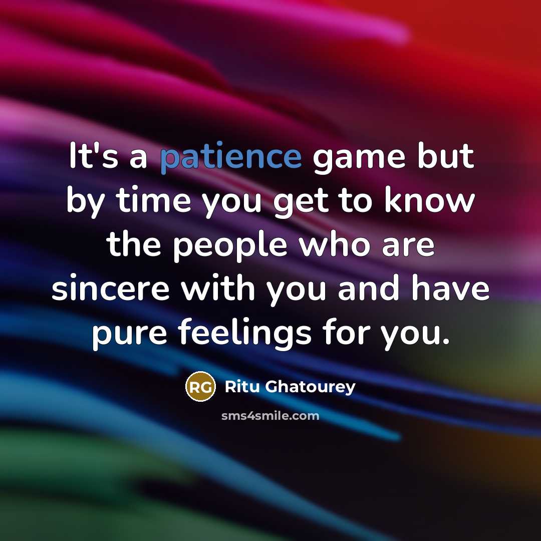 “It's a patience game but by time you get to…” quote by Ritu Ghatourey