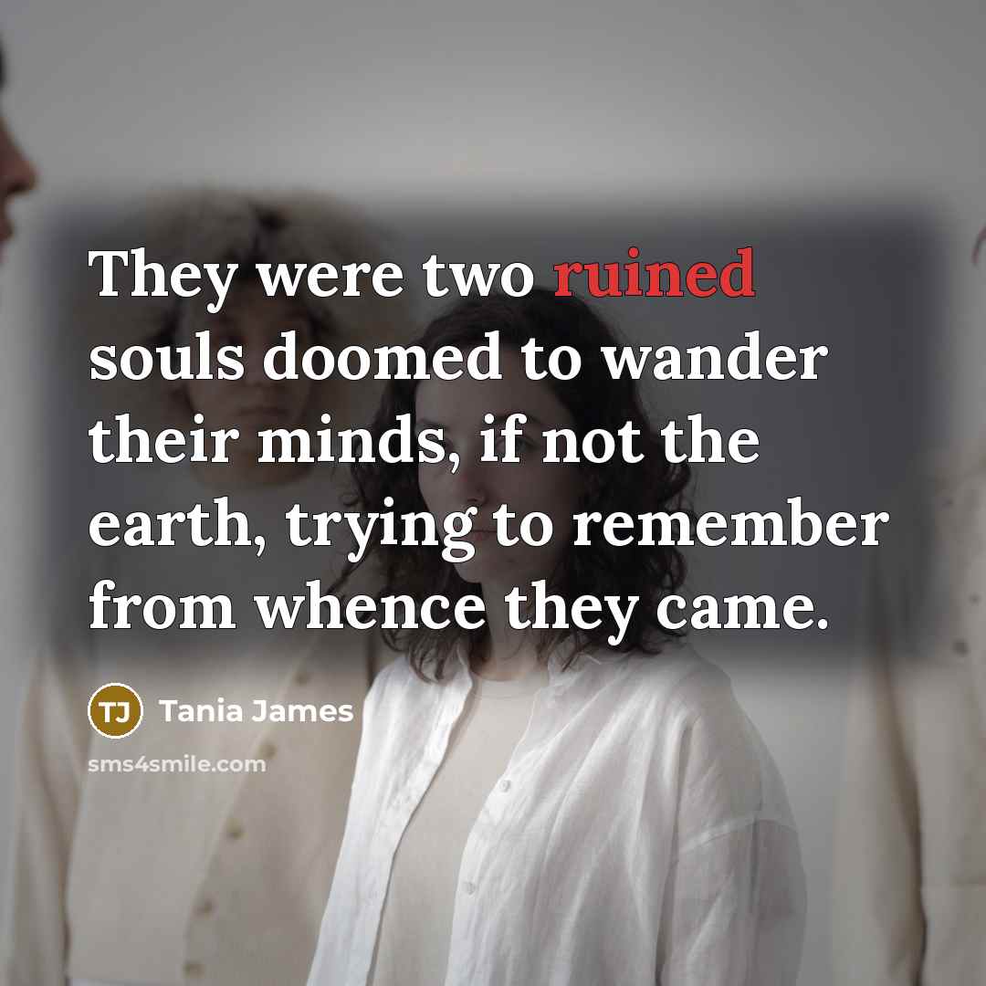 “They were two ruined souls doomed to wander their minds,…” quote by Tania James