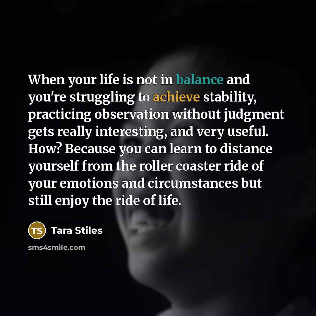 “When your life is not in balance and you're struggling…” quote by Tara Stiles