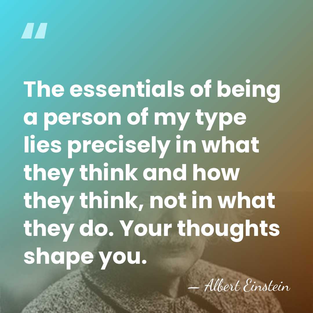 The essentials of being a person of my type lies precisely in&hellip; - Albert Einstein