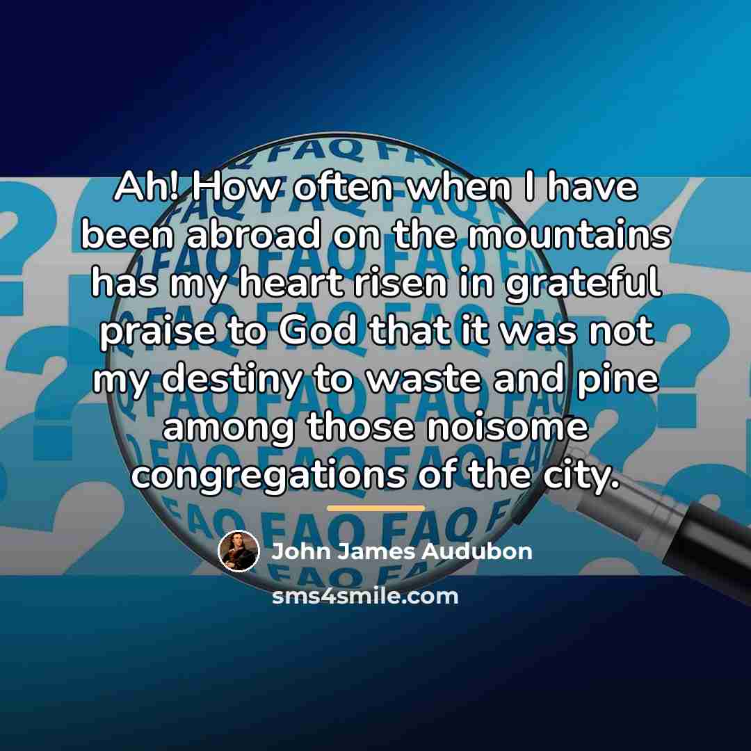 “Ah! How often when I have been abroad on the…” quote by John James Audubon