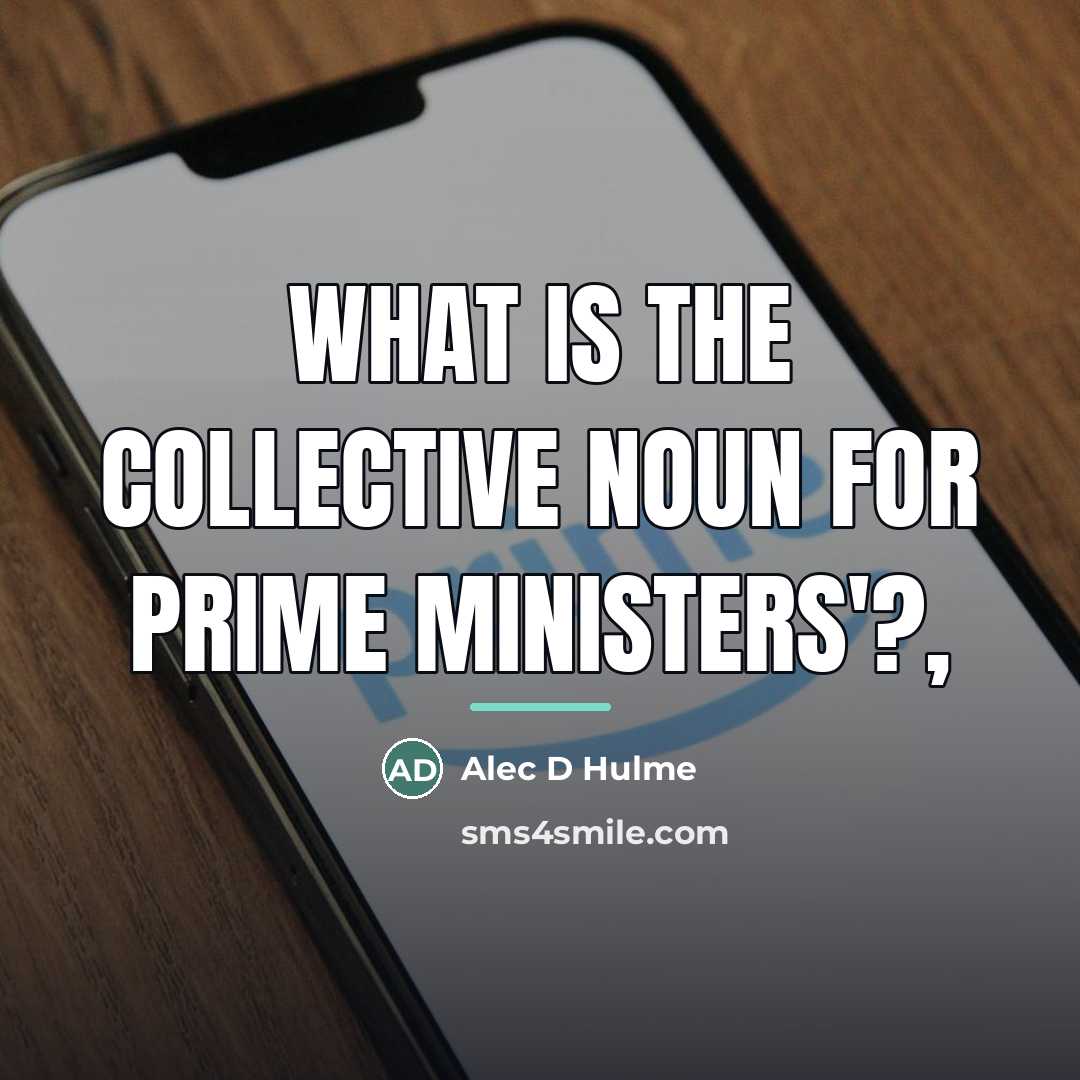 “What is the collective noun for Prime ministers'?,” quote by Alec D Hulme