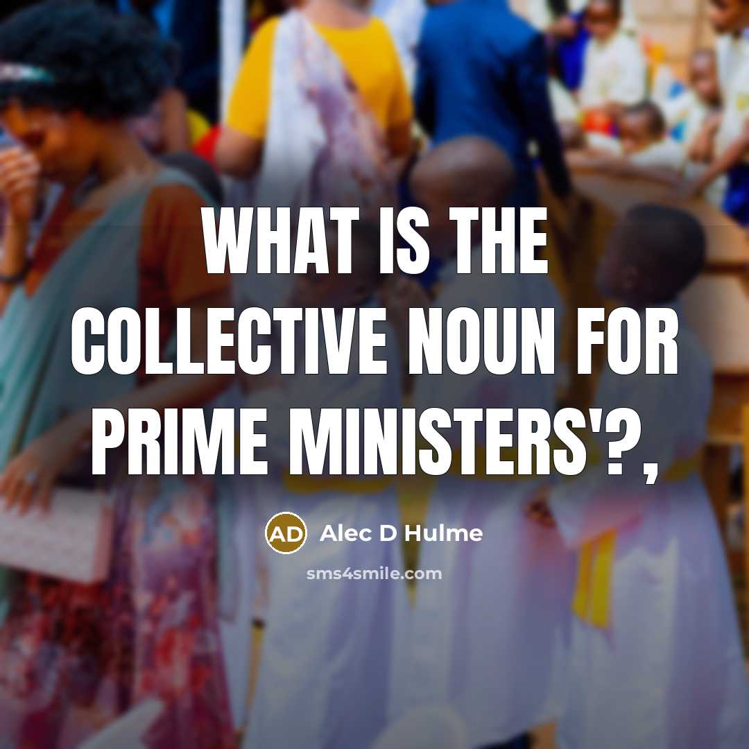 “What is the collective noun for Prime ministers'?,” quote by Alec D Hulme