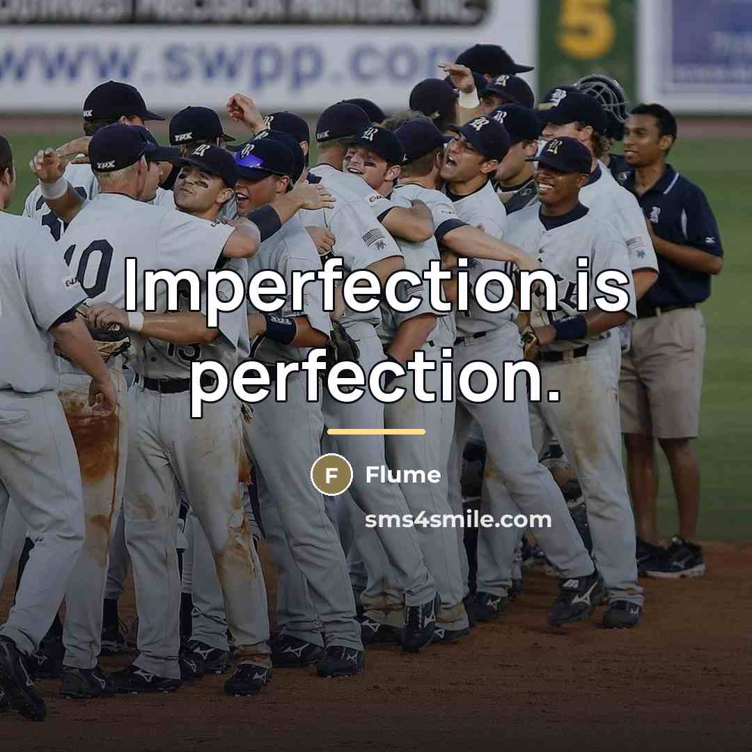 “Imperfection is perfection.…” quote by Flume