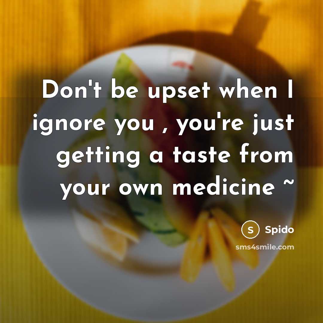 “Don't be upset when I ignore you , you're just…” quote by Spido
