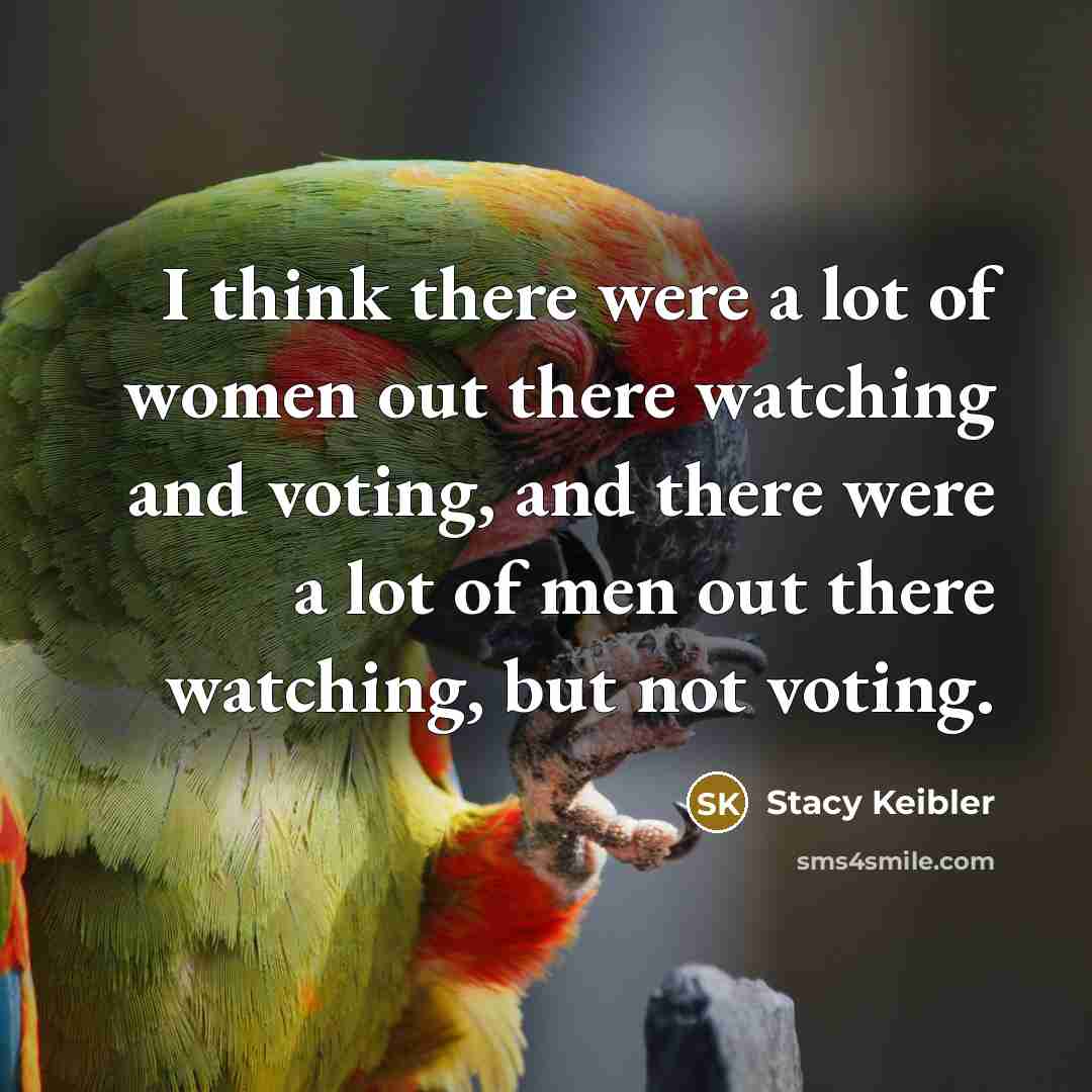 “I think there were a lot of women out there…” quote by Stacy Keibler
