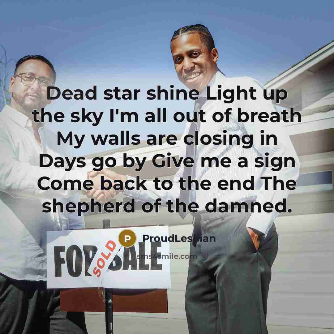 “Dead star shine Light up the sky I'm all out…” quote by ProudLesbian