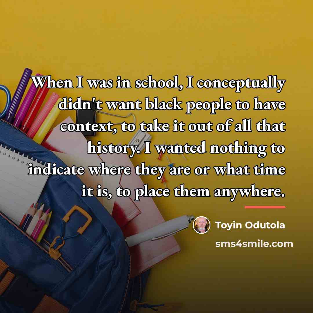 “When I was in school, I conceptually didn't want black…” quote by Toyin Odutola