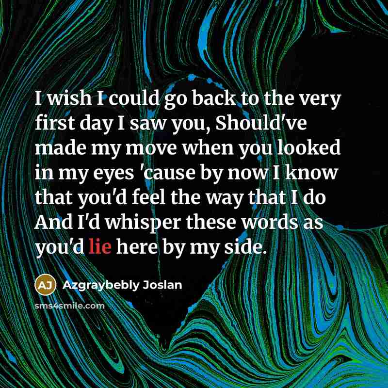 “I wish I could go back to the very first…” quote by Azgraybebly Joslan