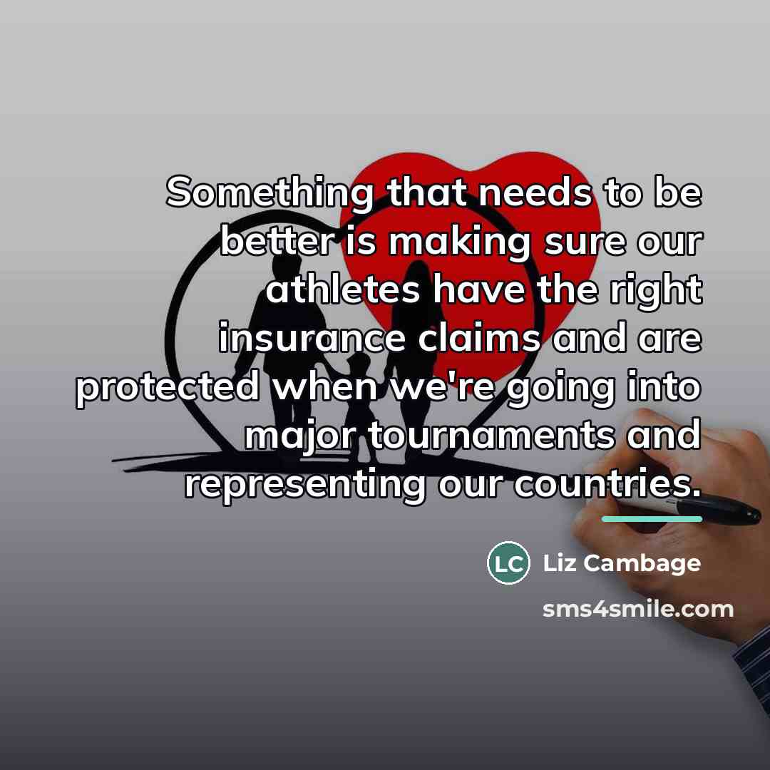 “Something that needs to be better is making sure our…” quote by Liz Cambage