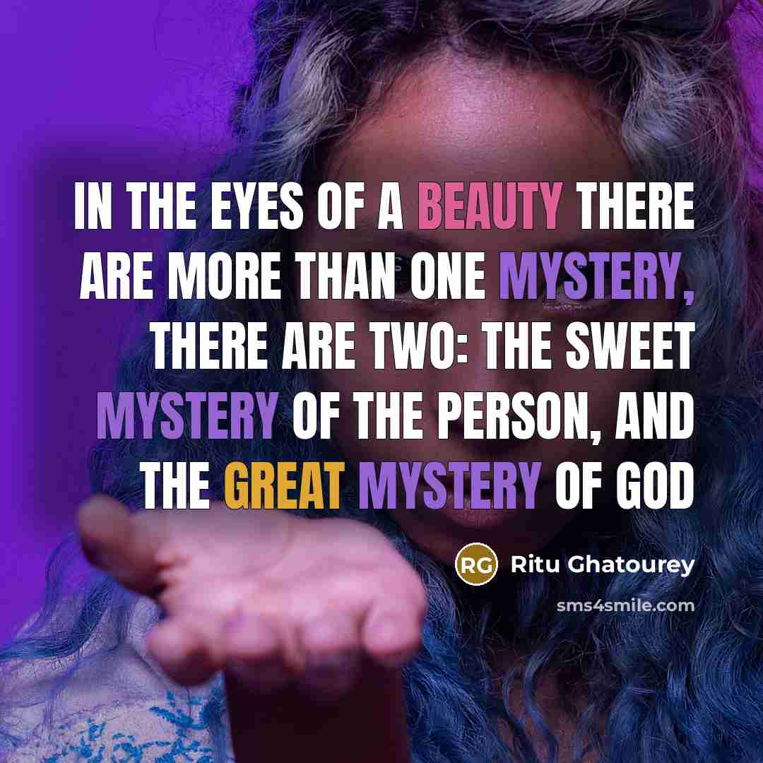 “In the eyes of a beauty there are more than…” quote by Ritu Ghatourey