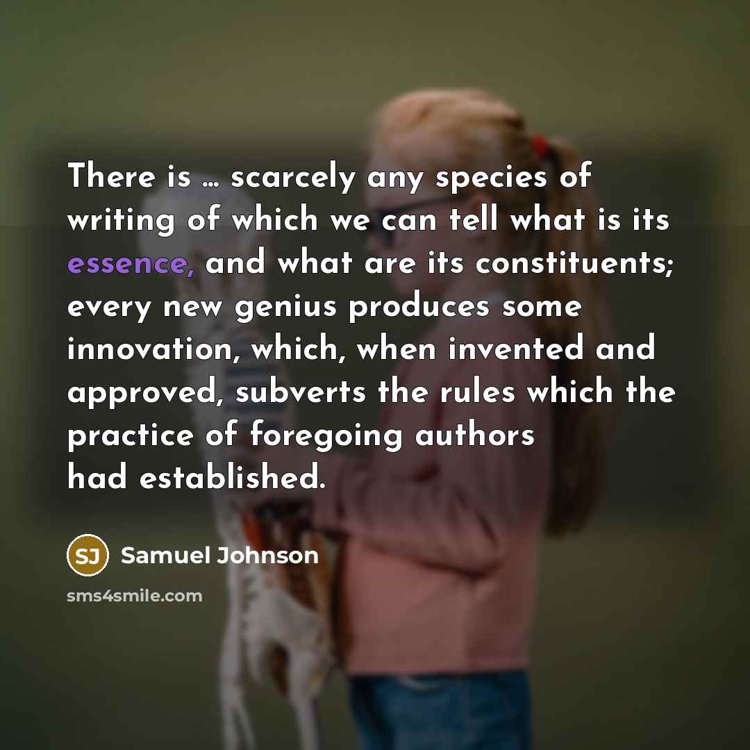 “There is ... scarcely any species of writing of which…” quote by Samuel Johnson