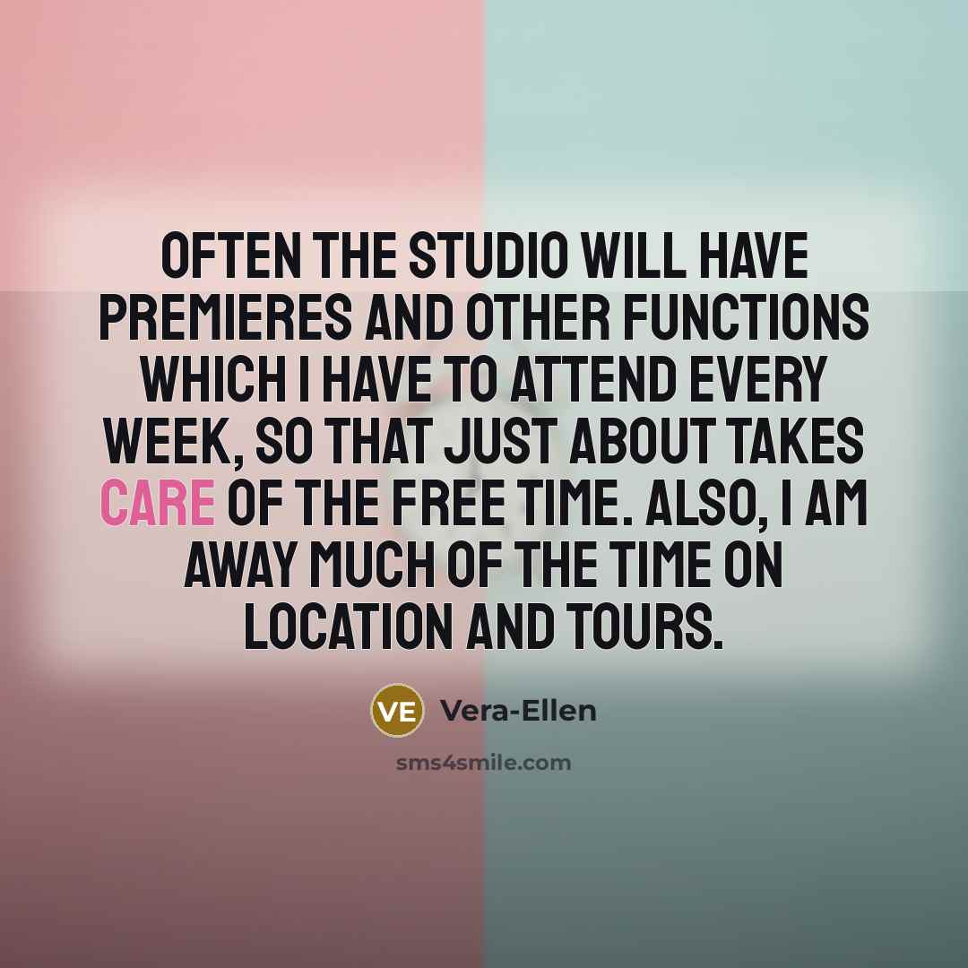 “Often the studio will have premieres and other functions which…” quote by Vera-Ellen