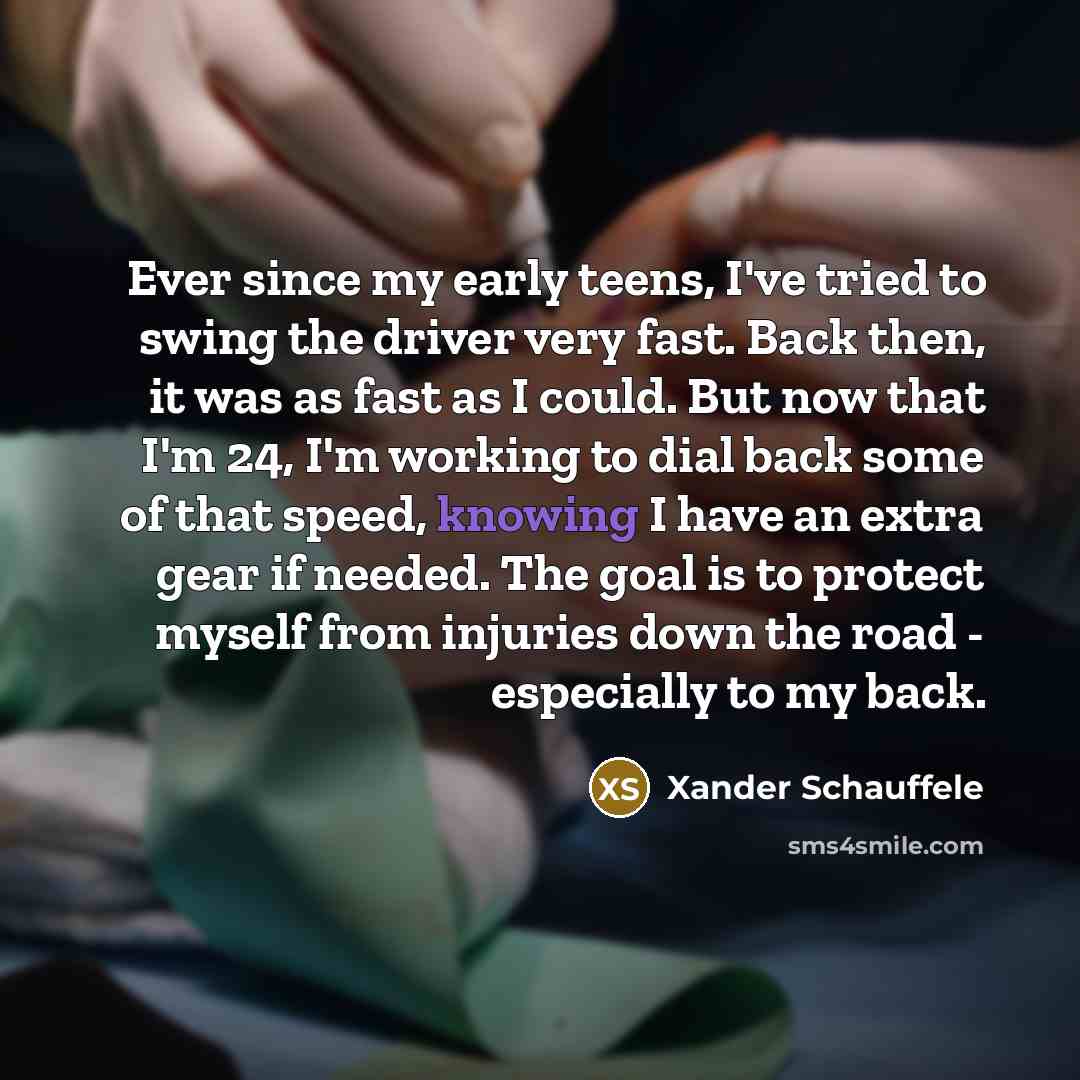 “Ever since my early teens, I've tried to swing the…” quote by Xander Schauffele
