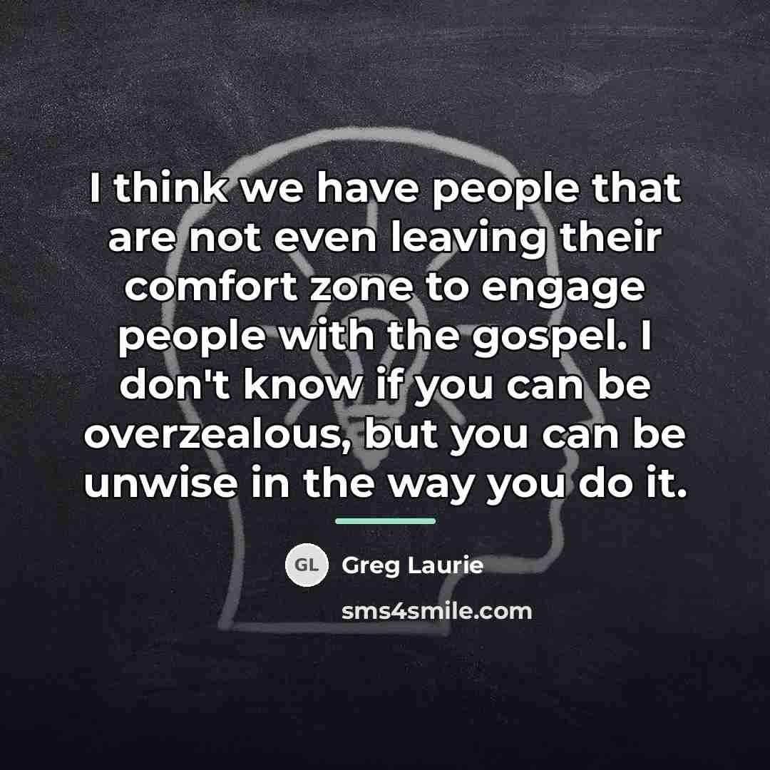“I think we have people that are not even leaving…” quote by Greg Laurie