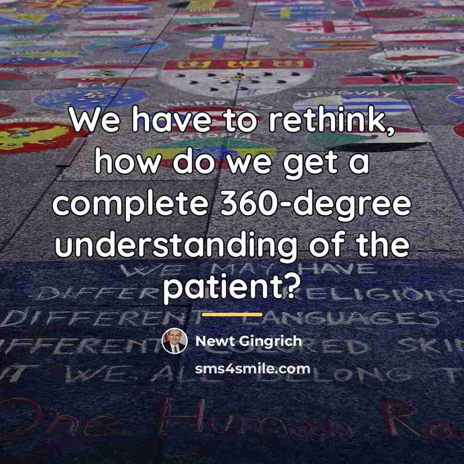 “We have to rethink, how do we get a complete…” quote by Newt Gingrich