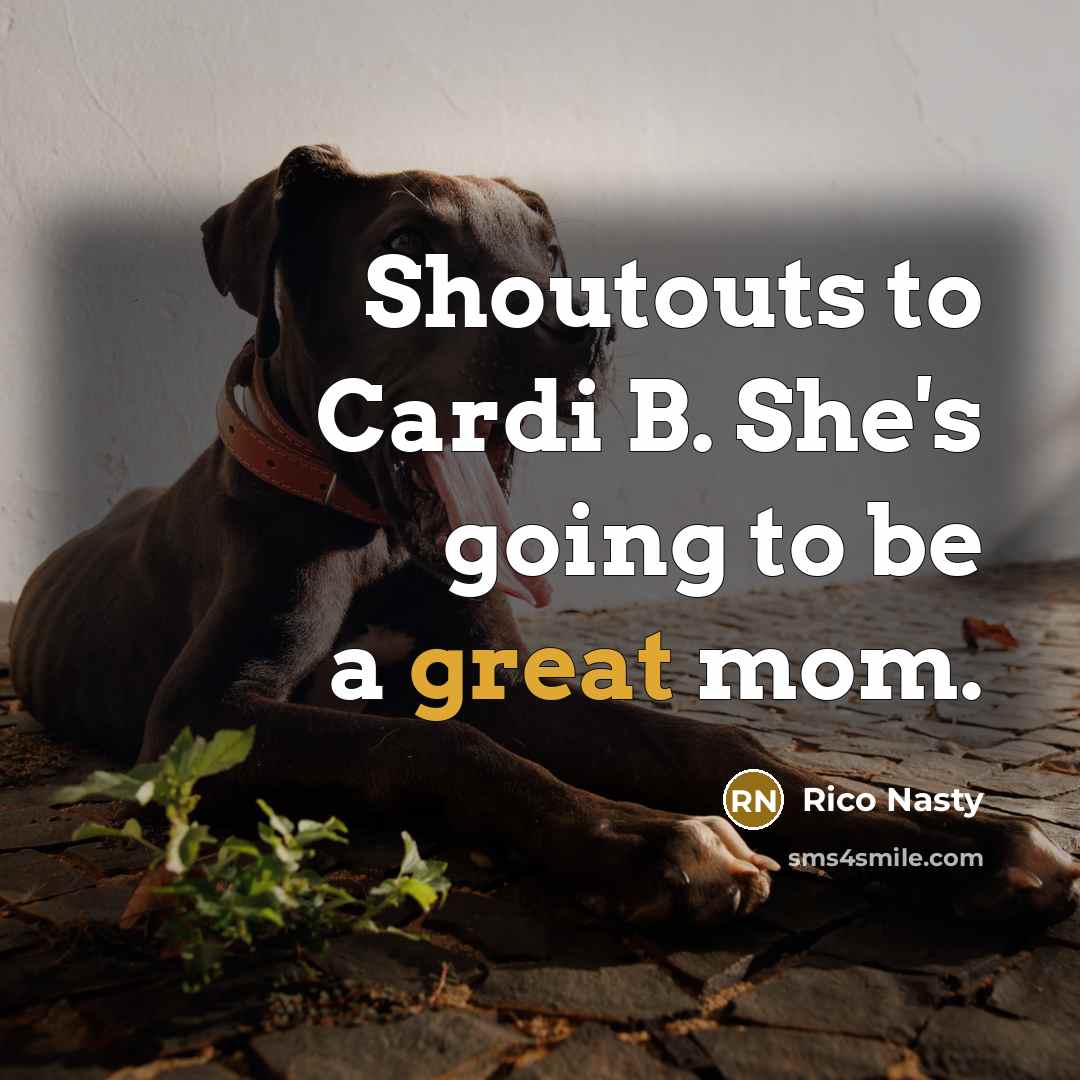 “Shoutouts to Cardi B. She's going to be a great…” quote by Rico Nasty